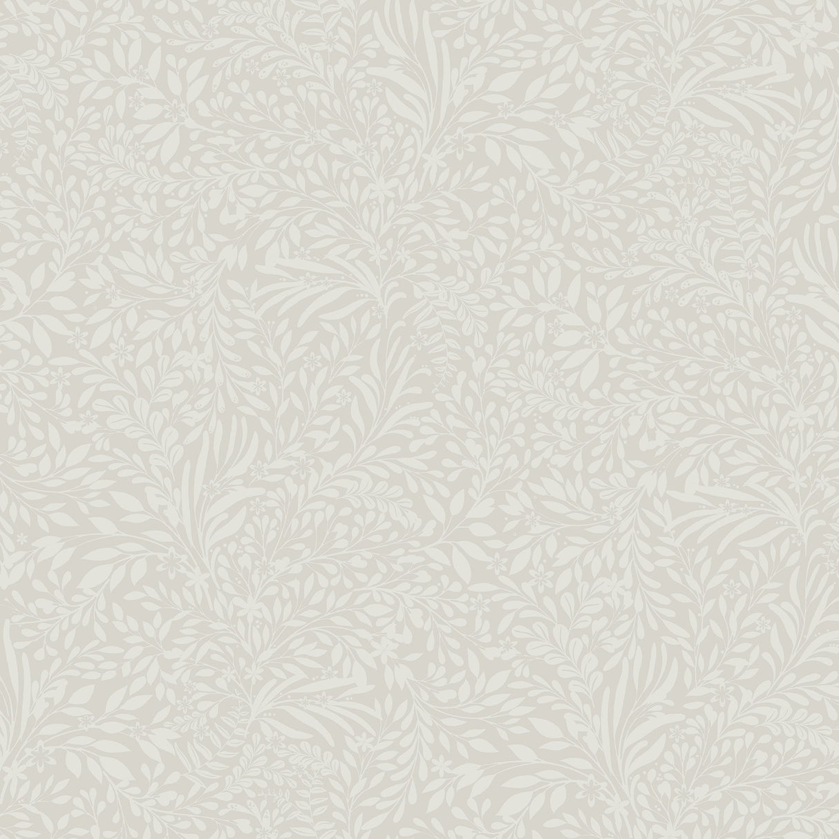 Kristina Light Grey Botanical Wallpaper with Scandinavian Non Woven Pattern - A-Street Prints 4080-92116
