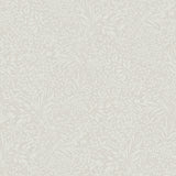 Kristina Light Grey Botanical Wallpaper with Scandinavian Non Woven Pattern - A-Street Prints 4080-92116