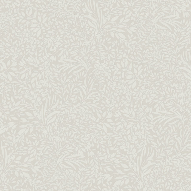 Kristina Light Grey Botanical Wallpaper with Scandinavian Non Woven Pattern - A-Street Prints 4080-92116