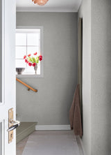 Kristina Light Grey Botanical Wallpaper with Scandinavian Non Woven Pattern - A-Street Prints 4080-92116