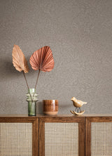 Kristina Grey Botanical Wallpaper with Scandinavian Botanical Pattern - A-Street Prints 4080-92118