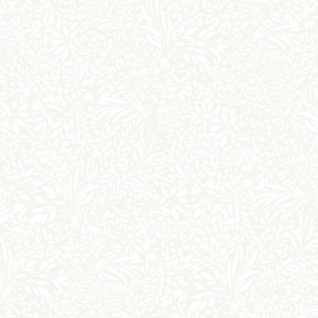 Kristina Off White Botanical Wallpaper with Scandinavian Non Woven Leafy Vine Pattern - A-Street Prints 4080-92119