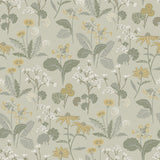 Magdalena Light Green Dandelion Wallpaper with Botanical Floral Pattern - A-Street Prints 4080-92134