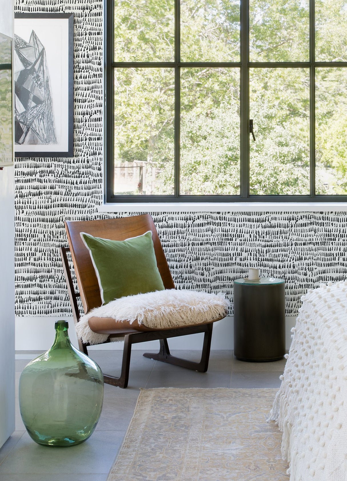 Runes Charcoal Brushstrokes Wallpaper with Modern Abstract Motif - A-Street Prints 4081-24354