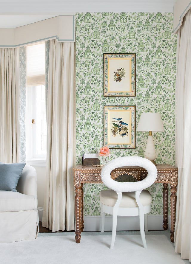 Helaine Green Pagoda Chinoiserie Wallpaper - A-Street Prints 4081-26312