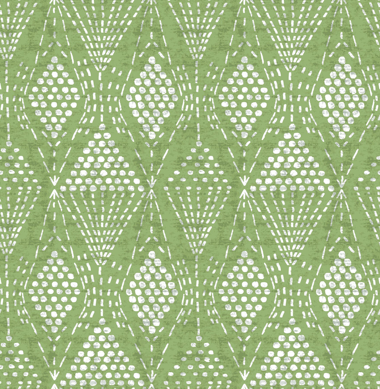 Grady Green Dotted Geometric Wallpaper with Bohemian Graphic Pattern - A-Street Prints 4081-26319