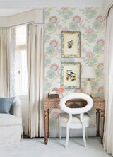 Essie Pastel Painterly Floral Pastel Wallpaper with Bohemian Botanical Flower Motif - A-Street Prints 4081-26325