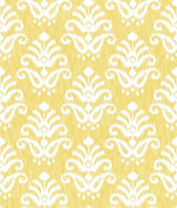Keaton Yellow Medallion Wallpaper with Ikat Graphics, Bohemian Style - A-Street Prints 4081-26328