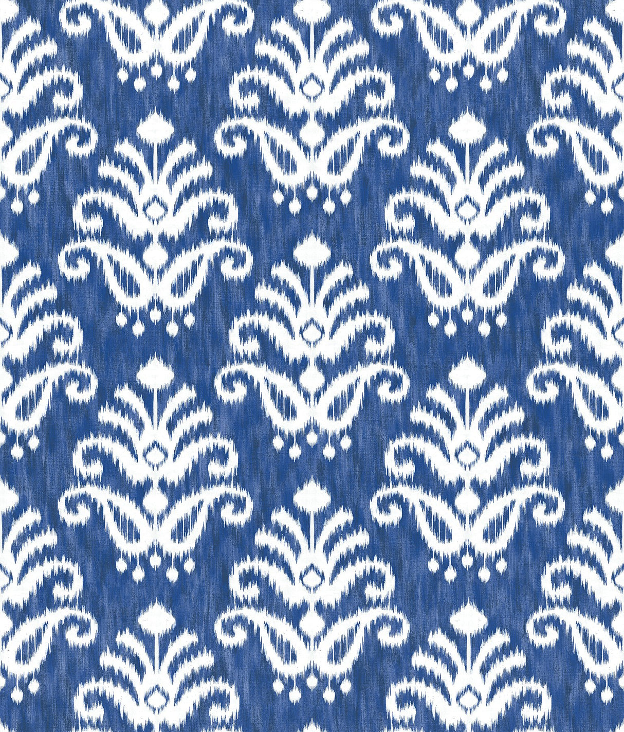 Keaton Blue Medallion Wallpaper with Ikat Bohemian Pattern - A-Street Prints 4081-26329