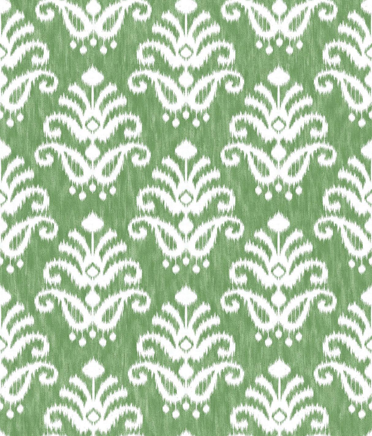 Keaton Green Medallion Wallpaper with Ikat Bohemian Pattern - A-Street Prints 4081-26331