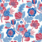 Jana Red Jacobean Wallpaper with Modern Botanical Floral Pattern - A-Street Prints 4081-26338