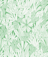 Bannon Green Leaves Wallpaper with Botanical Bohemian Pattern - A-Street Prints 4081-26345