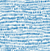 Runes Sapphire Brushstrokes Blue Wallpaper with Modern Abstract Pattern - A-Street Prints 4081-26357