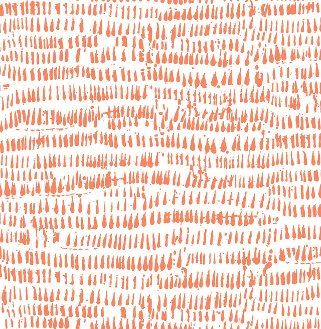 Runes Orange Brushstrokes Wallpaper with Modern Abstract Pattern - A-Street Prints 4081-26359