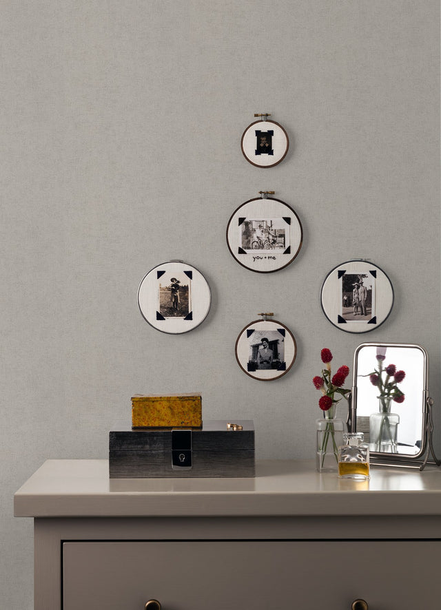 Tharp Taupe Texture Wallpaper with Distressed Textures Pattern, Glitter Textured Finish - Advantage 4082-306464