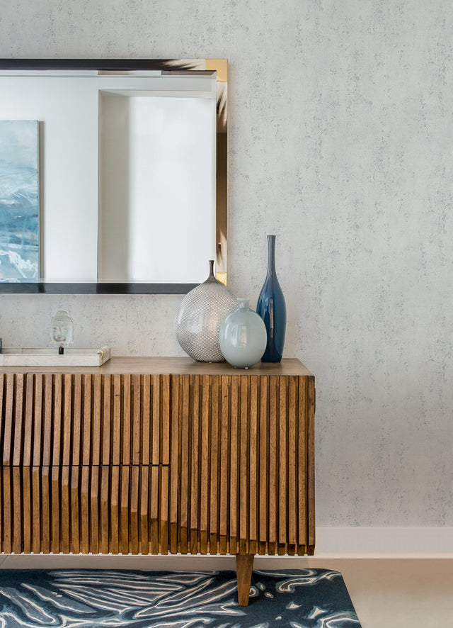 Miller Off White Cork Wallpaper with Distressed Textures Abstract Pattern - Advantage 4082-378401