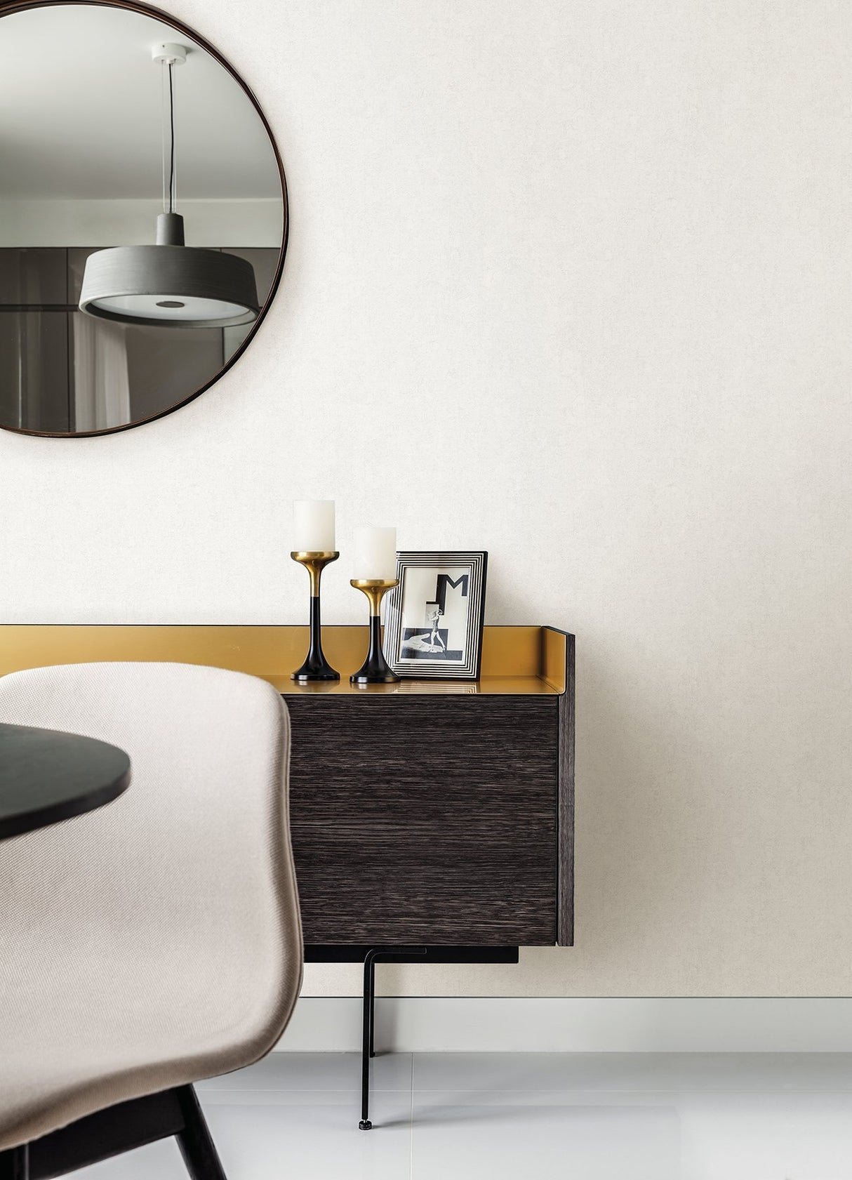 Miller White Cork Wallpaper with Distressed Textures Pattern, Modern Style - Advantage 4082-378405