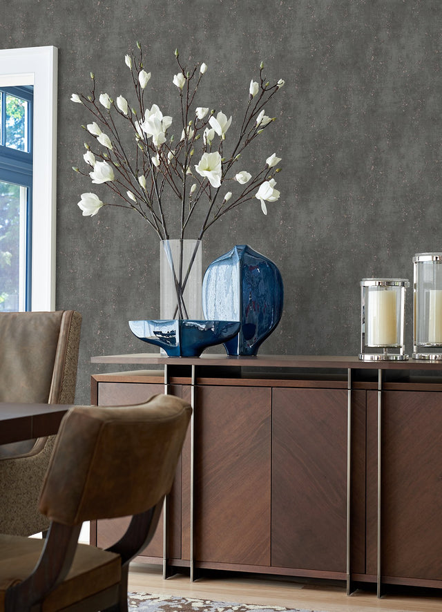 Mohs Dark Grey Cork Wallpaper