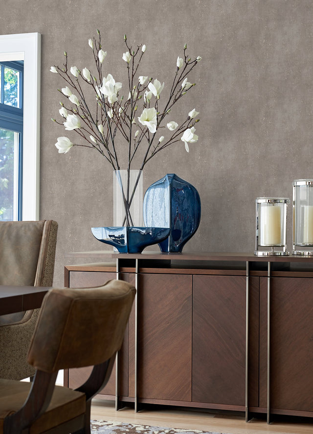 Mohs Taupe Cork Wallpaper with Distressed Textures Abstract Pattern - Advantage 4082-381953