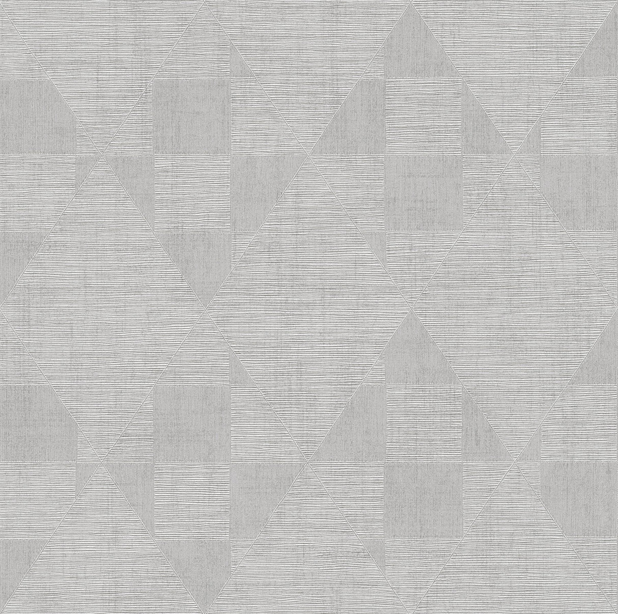 Wegener Sterling Geometric Wallpaper with Metallic Textured Diamond Pattern - Brewster 4082-381961
