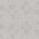 Wegener Sterling Geometric Wallpaper with Metallic Textured Diamond Pattern - Brewster 4082-381961