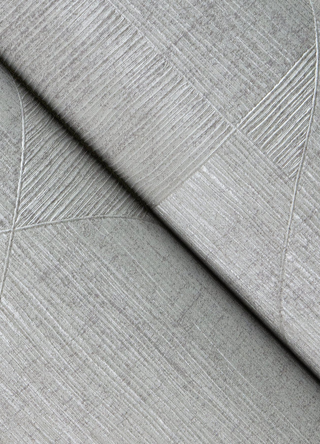 Wegener Silver Geometric Textured Wallpaper with Metallic Finish - Advantage 4082-381962