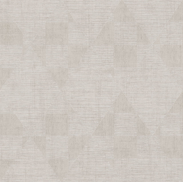 Wegener Blush Geometric Wallpaper with Metallic Textured Diamond Pattern - Advantage 4082-381965