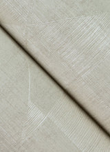 Wegener Ivory Geometric Wallpaper with Metallic Textured Diamond Pattern - Advantage 4082-381966