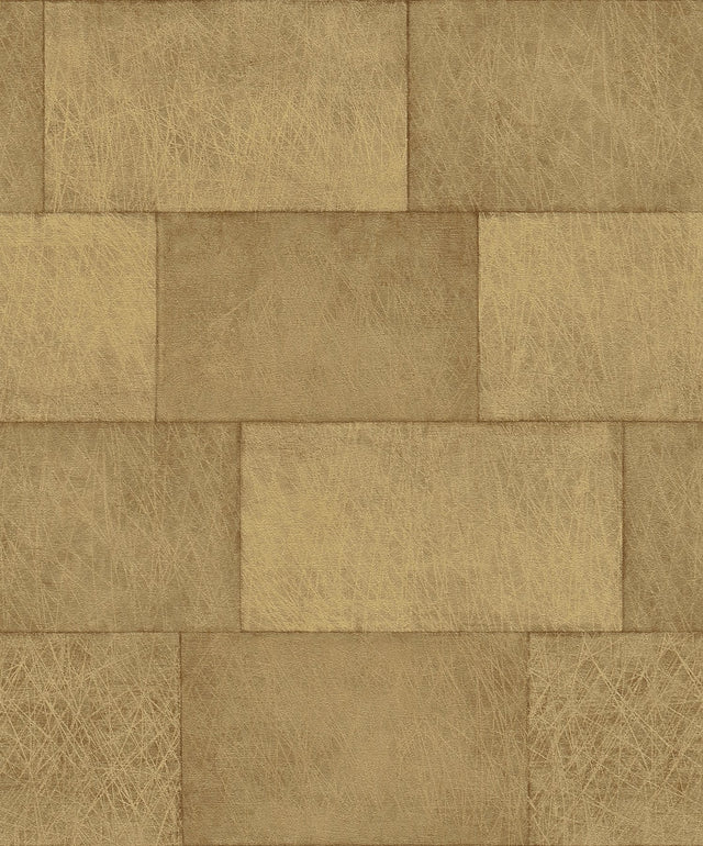 Lyell Brown Stone Textured Wallpaper with Farmhouse Stone Motif - Advantage 4082-382014