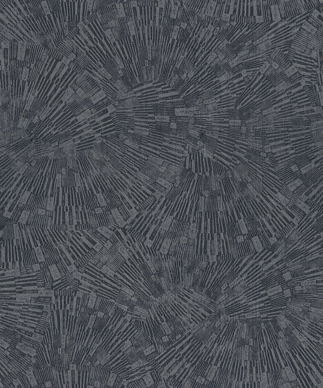 Agassiz Dark Grey Burst Wallpaper with Modern Abstract Textured Motif - Advantage 4082-382032