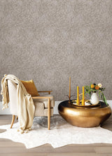 Agassiz Light Brown Burst Wallpaper with Textured Abstract Geometric Motif - Advantage 4082-382033