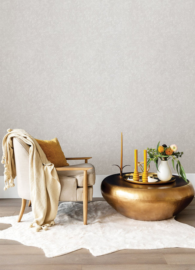 Agassiz Cream Burst Textured Abstract Modern Wallpaper - Advantage 4082-382034