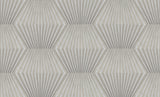 Lehnmann Taupe Geo Wallpaper with Metallic Textured Honeycomb Geometric - Advantage 4082-382043