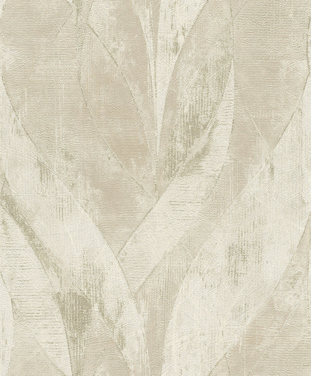 Blake Light Grey Leaf Wallpaper with Metallic Textured Botanical Motif - Advantage 4096-520033