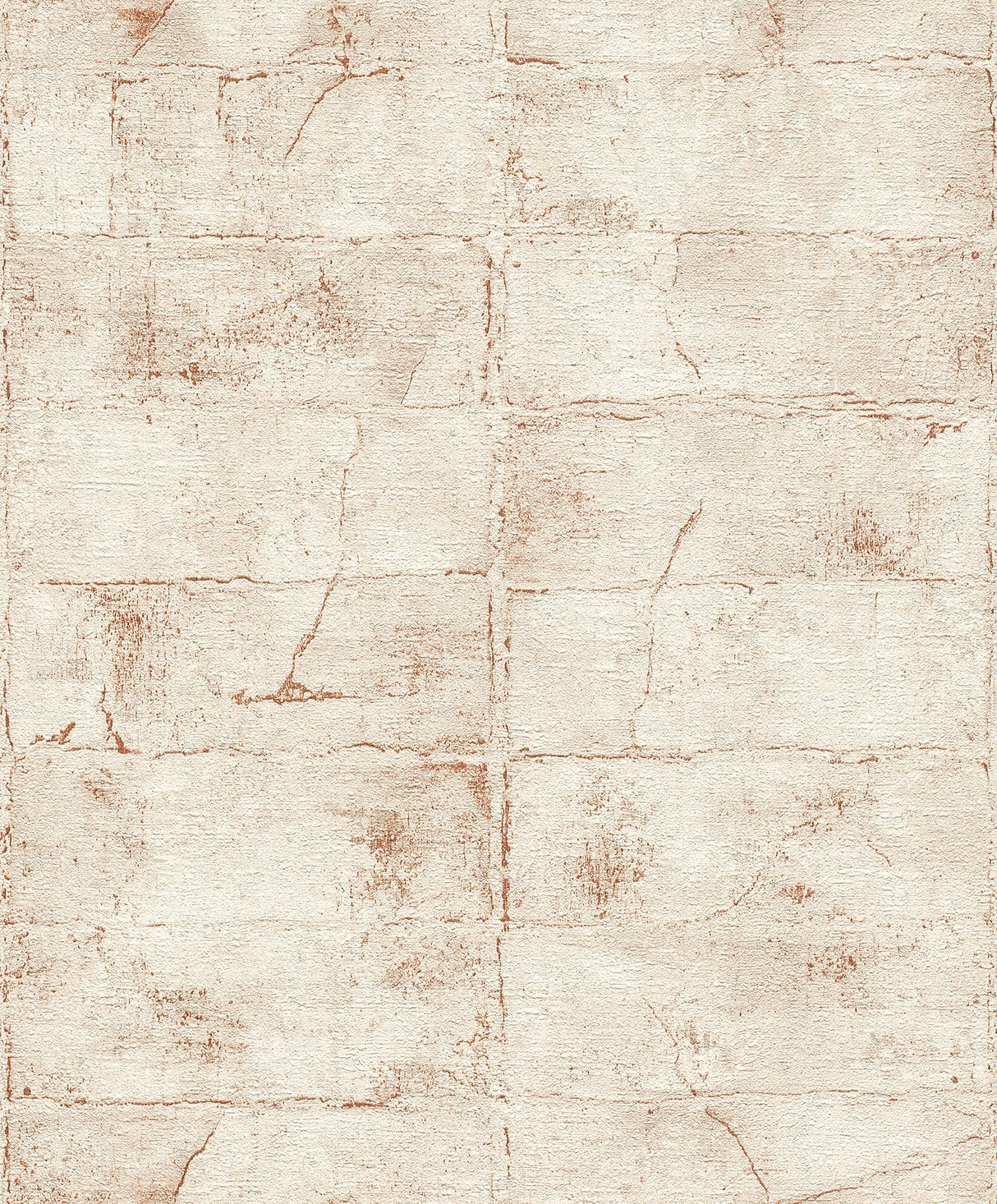 Clay Rust Stone Wallpaper with Textured Non Woven Farmhouse Graphic Stone Pattern - Advantage 4096-520149