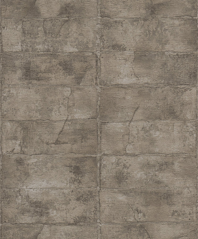 Clay Dark Grey Stone Wallpaper with Textured Stone Motif - Advantage 4096-520163