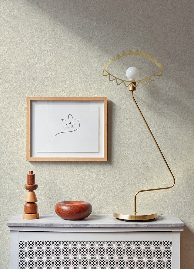 Blain White Texture Wallpaper with Abstract Plaster Motif - Brewster 4096-520231