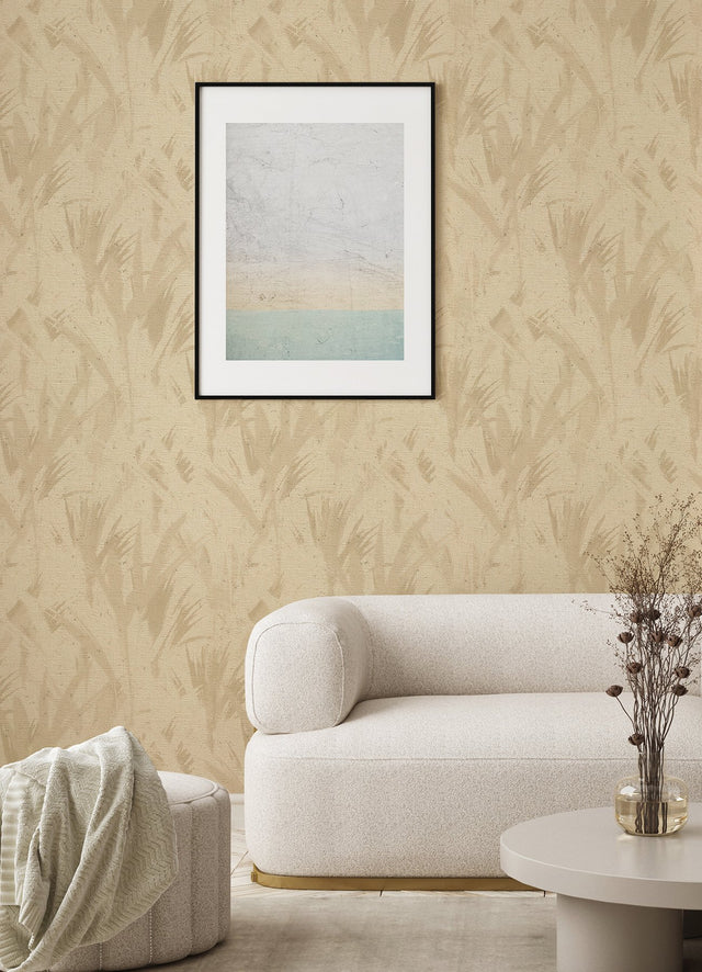 Chet Beige Spray Textured Abstract Non Woven Wallpaper - Advantage 4096-520743