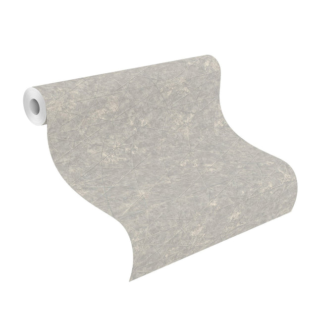 Seth Light Grey Triangle Wallpaper with Textured Geometric Pattern - Advantage 4096-554328