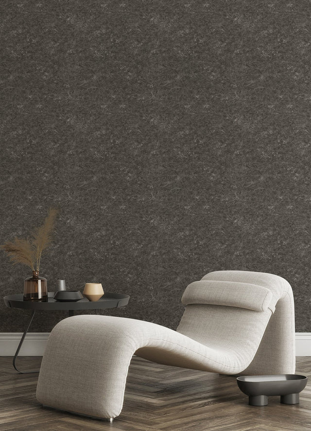 Seth Black Triangle Wallpaper with Textured Geometric Pattern - Advantage 4096-554373