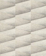 Shae Sterling Geo Grey Wallpaper with Textured Geometric Pattern - Advantage 4096-554618