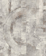 Abe Light Grey Geo Wallpaper with Industrial Geometric Textured Pattern - Advantage 4096-554779