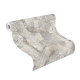 Abe Light Grey Geo Wallpaper with Industrial Geometric Textured Pattern - Advantage 4096-554779SAM