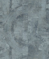 Abe Blue Geo Wallpaper with Industrial Geometric Texture - Advantage 4096-554786