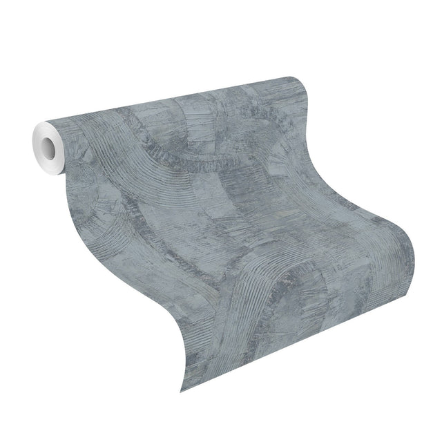 Abe Blue Geo Wallpaper with Industrial Geometric Texture - Advantage 4096-554786