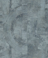 Abe Blue Geo Wallpaper with Industrial Geometric Texture - Advantage 4096-554786SAM