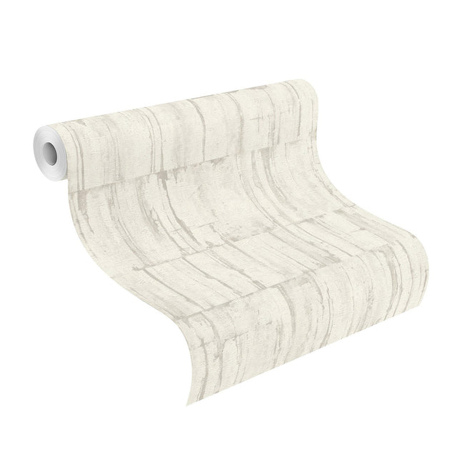 Buck Bone Horizontal Wallpaper with Distressed Textures Industrial Motif - Advantage 4096-560305