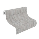 Buck Silver Horizontal Wallpaper with Distressed Textures Industrial Abstract Pattern - Advantage 4096-560312