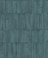 Buck Teal Horizontal Wallpaper with Distressed Textures Industrial Motif - Advantage 4096-560336