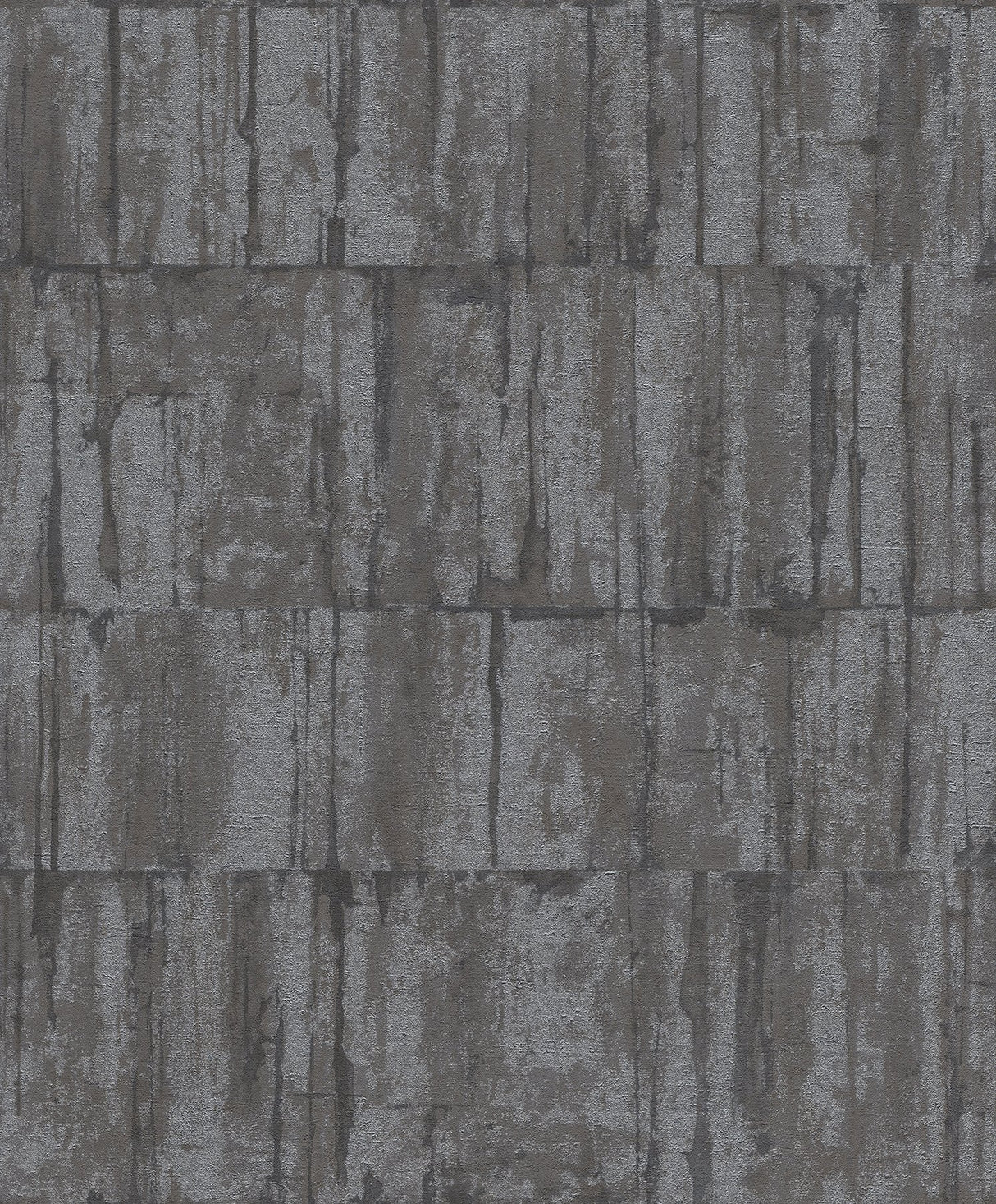 Buck Black Horizontal Wallpaper with Distressed Textures Industrial Pattern - Brewster 4096-560343